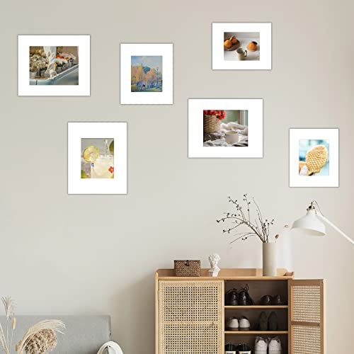 10 Pack Acid Free White Picture Frame Mats