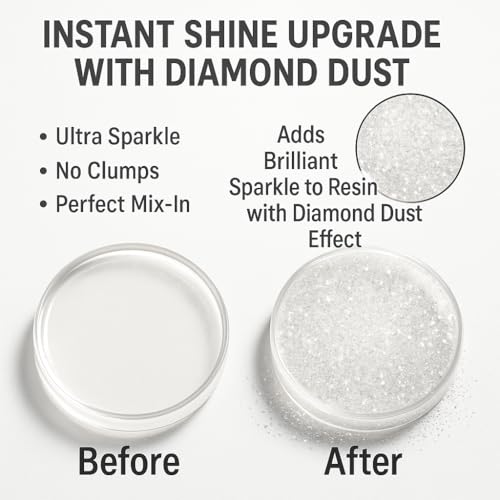 Diamond Dust 6 Color Luxury Glitter Set for Epoxy Resin (6 Ounce)