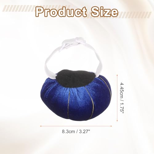 Wrist Pin Cushion Wristband Sewing Pincushion Polyester Pin Holder Wearable Pumpkin Shaped Needles Wristband with 100 Head Needles for Sewing Quilting DIY Crafts