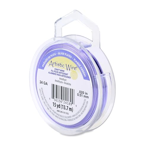 24 Gauge Silver Plated Tarnish Resistant Colored Copper Craft Wire