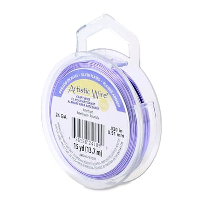 24 Gauge Silver Plated Tarnish Resistant Colored Copper Craft Wire