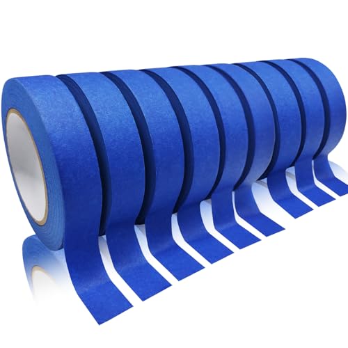 Masking Tape 9Rolls Blue Painters Tape for Painting (180 Foot)