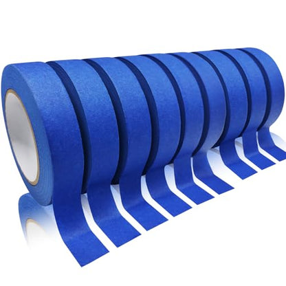 Masking Tape 9Rolls Blue Painters Tape for Painting (180 Foot)