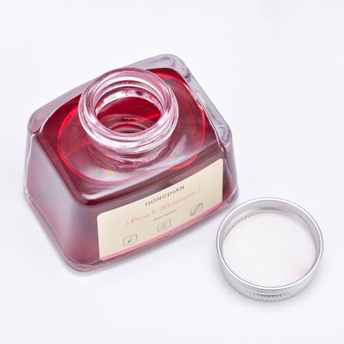 Hongdian Fountain Pen Bottled Ink Peach Blossom Color