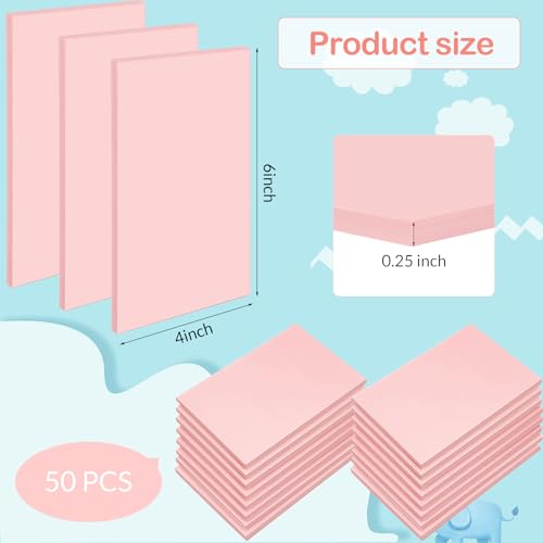50 Pack Rubber Carving Blocks 4 x 6 Inch (50 Count)