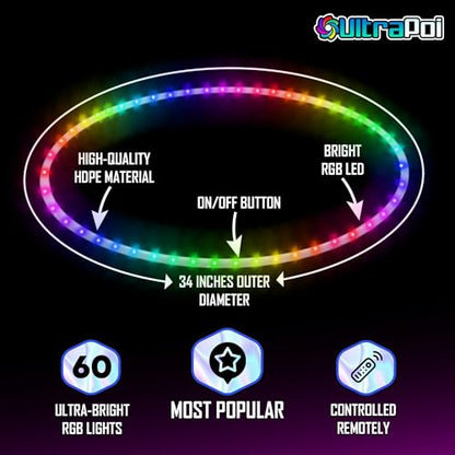 UltraHoop Remote LED Hula Hoop