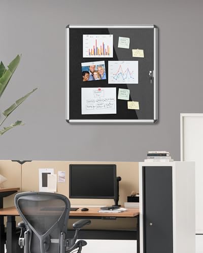 28"x26" Enclosed Bulletin Board