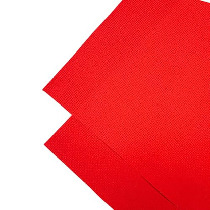2 Sheets of Red 14 Count Aida Cloth