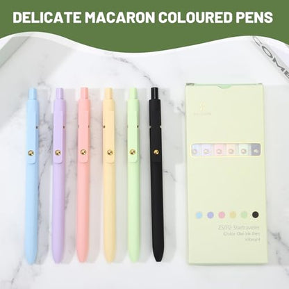 Colored Gel Pens Set (6 Count)