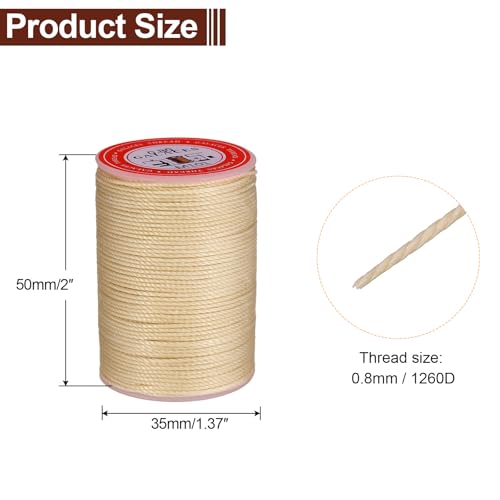 Round Leather Sewing Waxed Thread