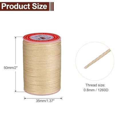 Round Leather Sewing Waxed Thread