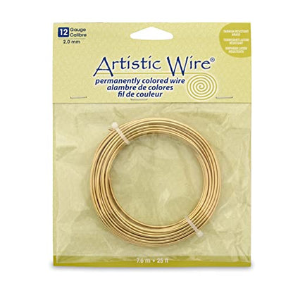 12 Gauge Tarnish Resistant Brass Craft Wire
