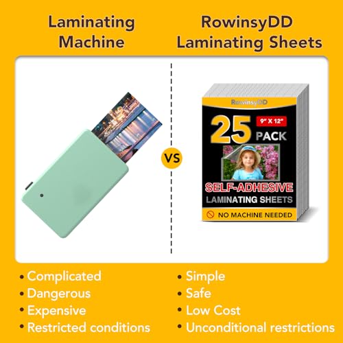 25 PCS Self Laminating Sheets (25 Count)