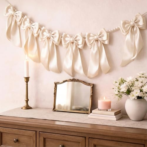 Nude Satin Ribbon 4 Inch x 10 Yards Double Faced