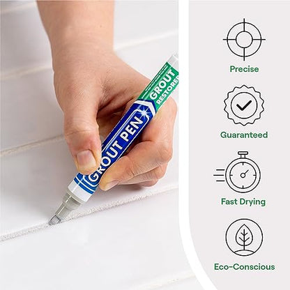 Grout Pen Light Grey Tile Grout Paint Marker (2 Count)