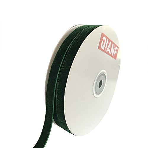 Vintage Hunter Green Velvet Ribbon (75 Foot)