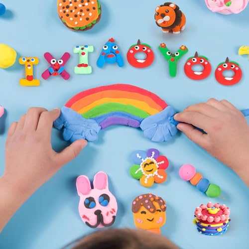 Air Dry Clay 78 Colors Foam Modeling Clay for School Projects (78 Count)