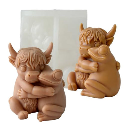 Couple Animal Cylinder Candle & Resin Mold