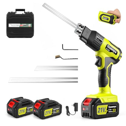Cordless Hot Knife 2 Blades 4"+6" Set 3.0Ah Battery Powered 100W