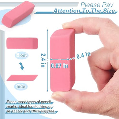 12 Pack Pink Erasers (12 Count)