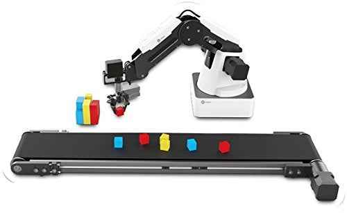 DOBOT Magician Educational Programming Robot, 4-axis Robot Arm with 3D Printer, Pen Holder, Suction Cap, Gripper Heads for K12 or STEAM Education - Basic Version