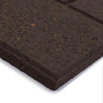 4 Pack 24”x10” Fake Cobblestone Rubber Stair Treads