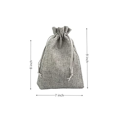 Pack of 25 Burlap Gift Bags with Drawstring Linen Jewelry Pouches Wedding Hessian Jute Bags for Birthday Jewelry and Treat Pouches Party Wedding Favors Gift Art and DIY Craft (25 Count)