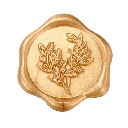 15Pcs Light Gold Glue Gun Sealing Wax Sticks for Wax Seal Stamp (15 Count)