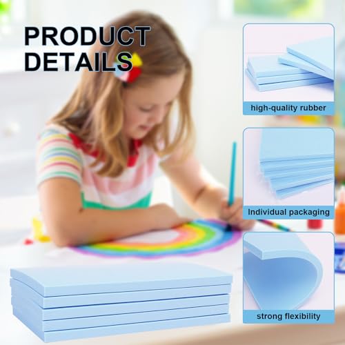 25 Pcs 4"x6" Rubber Carving Blocks (25 Count)