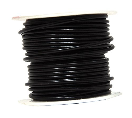 12 Gauge Silver Tone Black Anodized Aluminum Craft Wire