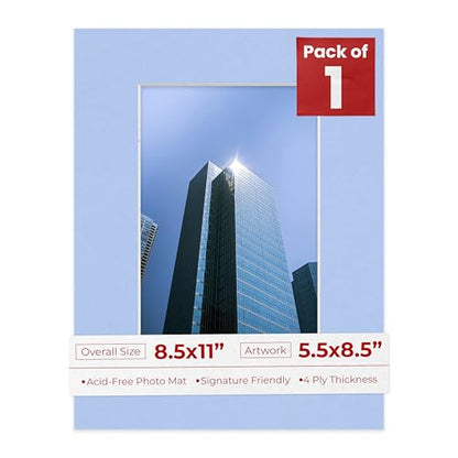 5.5x8.5 Mat for 8.5x11 Frame