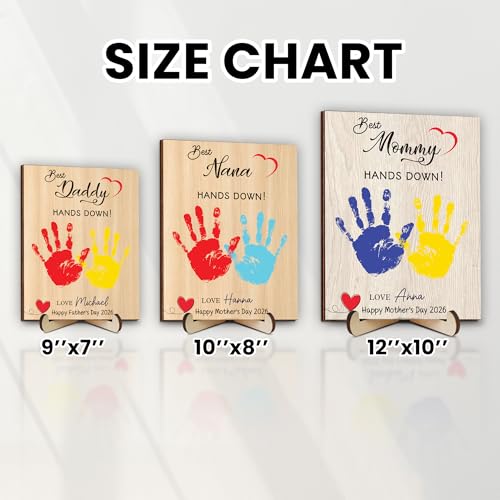 Personalized Hands Down Best Dad Ever Handprint Kit with Paint