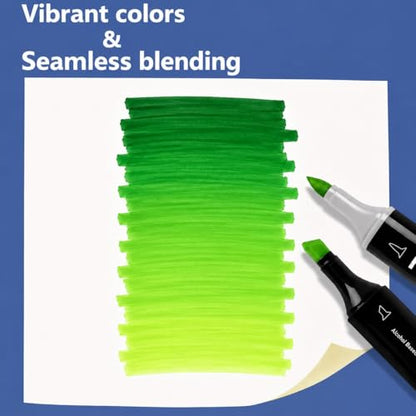 6 Pack Green Alcohol Markers (6 Count)