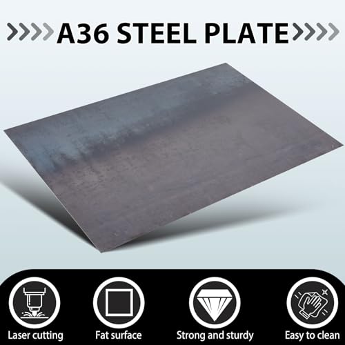 24 x 36 Inch A36 Carbon Steel Sheet 0.08" Thickness Length 14 Gauge Hot Rolled Steel Plate for Automotive Sheet Metal