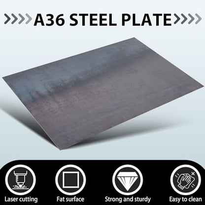 24 x 36 Inch A36 Carbon Steel Sheet 0.08" Thickness Length 14 Gauge Hot Rolled Steel Plate for Automotive Sheet Metal