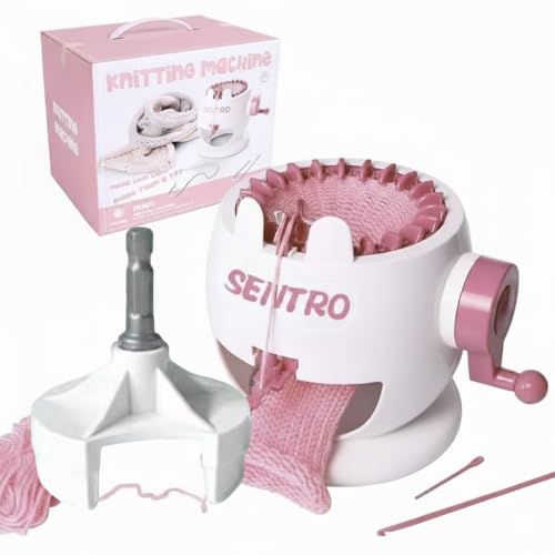 SENTRO 22 Needles Knitting Machine with Electric Adapter