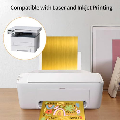 Gold Printable Sticker Paper