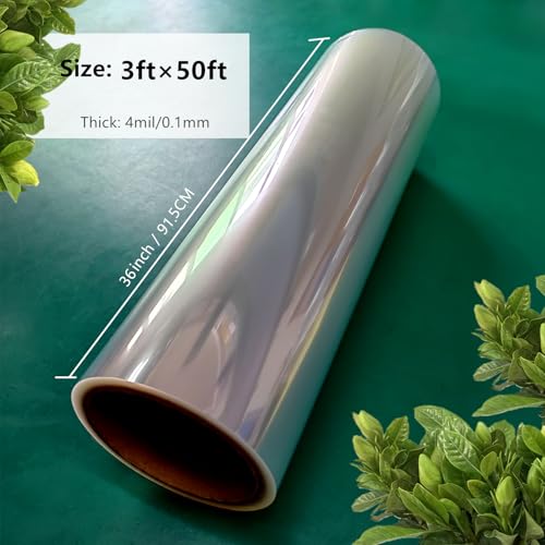 3ft x 50ft Roll 4 mil Clear Acetate Sheet
