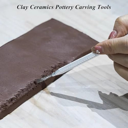 3 PCS Clay Needle Tools Sculpting Ceramics Pottery Carving Tools for Model Clay Supplies