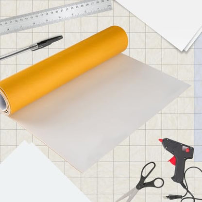 Premium High Density EVA Foam Sheet with Adhesive Backing 15” x 59” White Foam Mat (4.9 Foot)