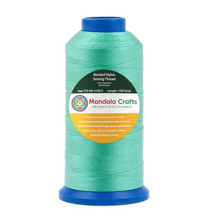 Size 69 210D T70 Aquamarine Bonded Nylon Thread (4500 Foot )