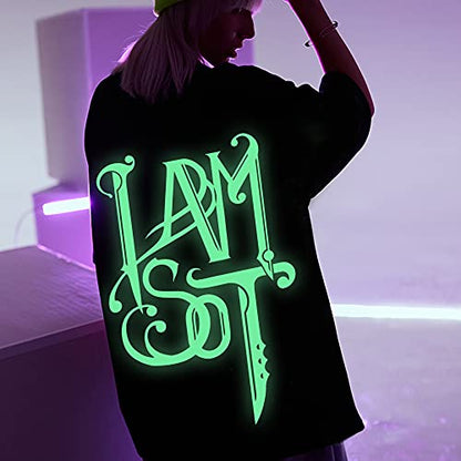 RENLITONG Luminous Green Glow in The Dark Heat Transfer Vinyl HTV Rolls (11.2 Ounce)
