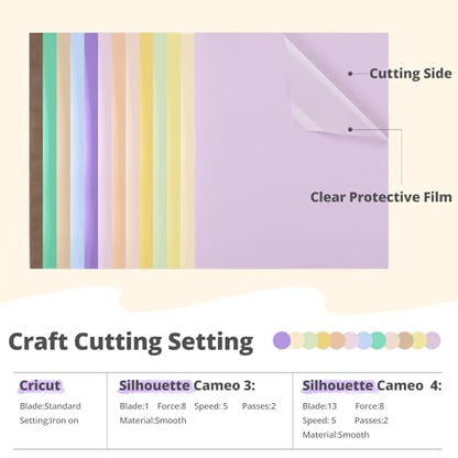 Pastel Heat Transfer Vinyl Boho Color