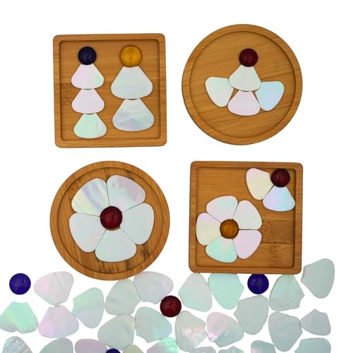 Iridescent Flower Mosaic Tiles