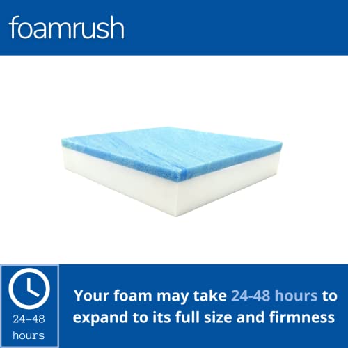 10" x 24" x 24" Cool Gel Memory Foam Bench Cushion Replacement Medium Firm