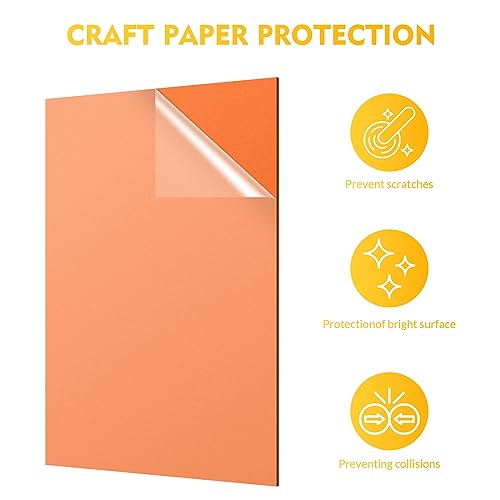 Laser Engraving Blank ABS Double Color Plastic Sheet (12 Count)