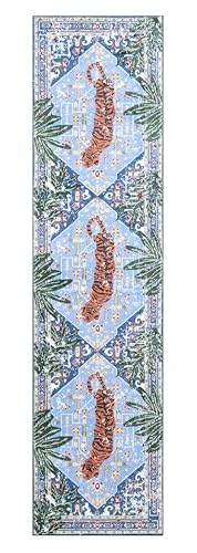 Oriental Tropical Hallway Runner Rug 2x6 Washable (11.8334 Sq Ft)