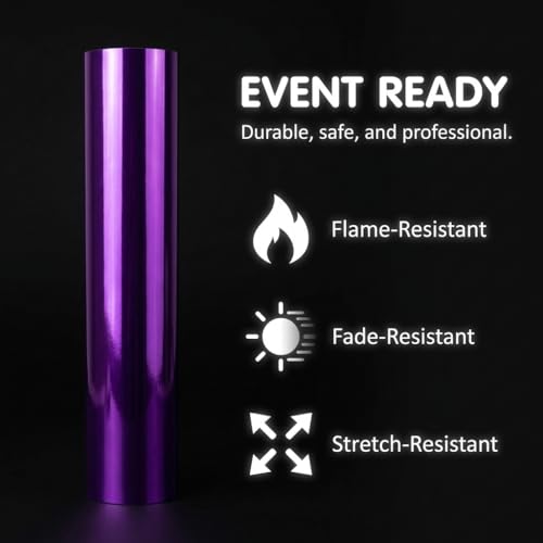Anderson's Purple Shiny Metallic PVC Roll