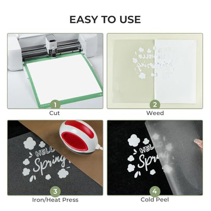 White Glitter HTV Heat Transfer Vinyl