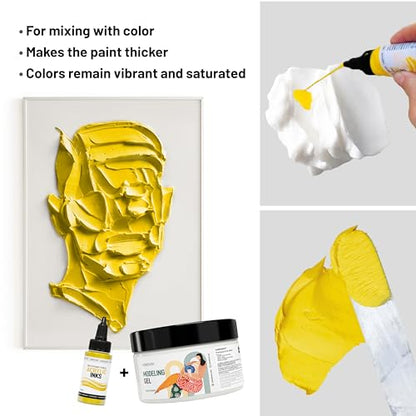 Gel Medium for Acrylic Paint (8.45 Fl Oz)